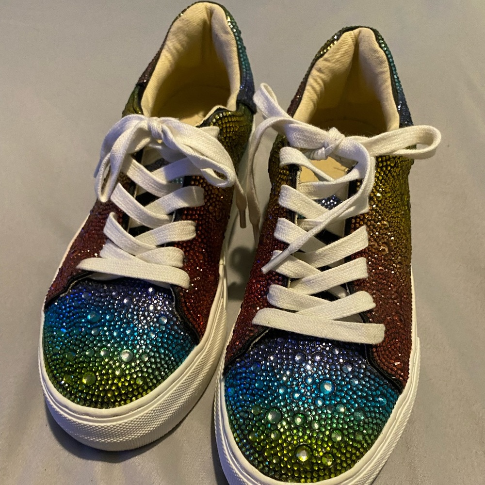 Betsy Johnson Sidney Pave Rainbow shoes